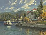 Thomas Kinkade lake_arrowhead painting